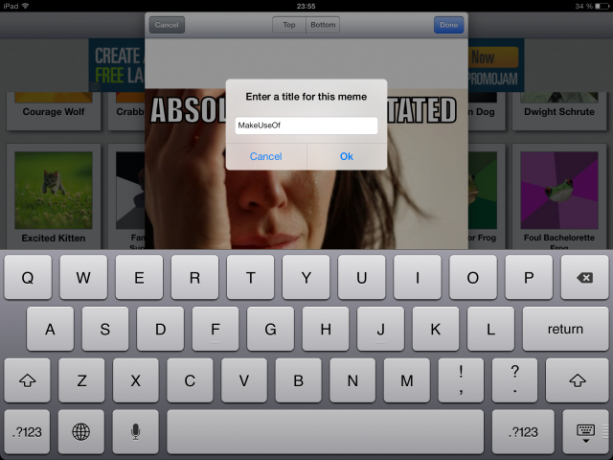 Meme Generator: Möglicherweise die größte Menge an Spaß, die Sie auf Ihrem iPad haben werden memegenerator4