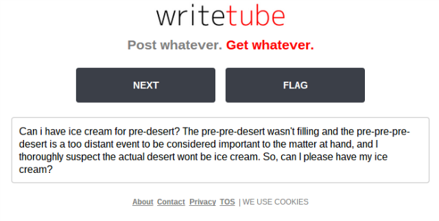 Writetube-Eis