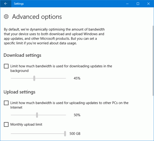 9 Neue Einstellungsfunktionen in den Download-Einstellungen von Windows 10 Fall Creators Update